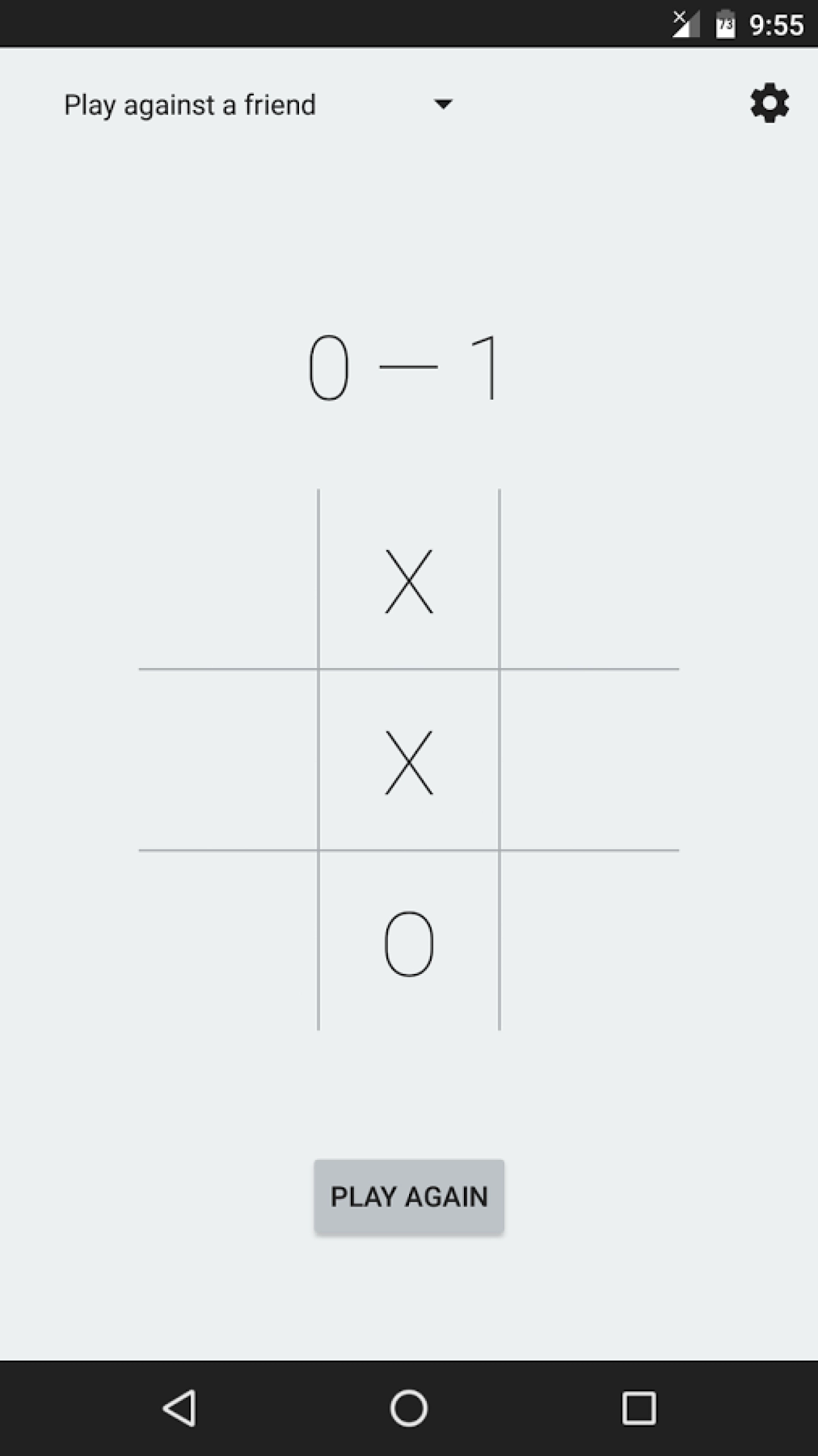 Screenshot #2 - MATERIAL TIC TAC TOE 1.2.3
