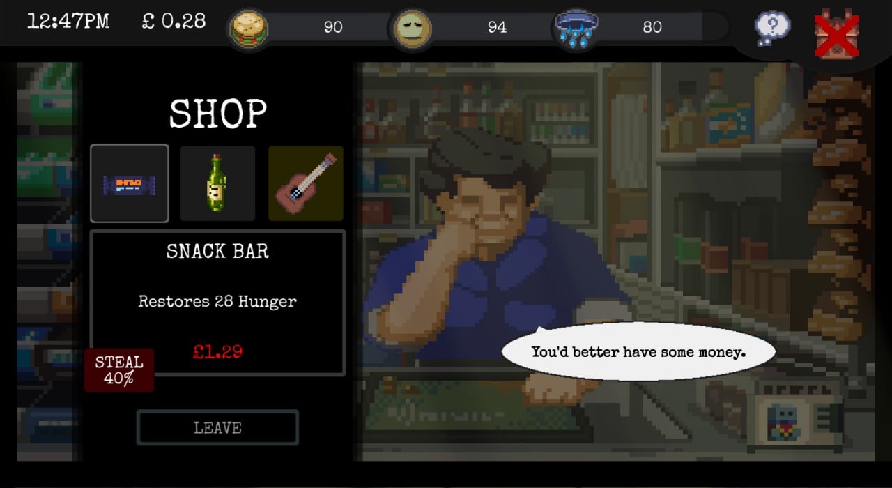 Screenshot #4 - CHANGE: A Homeless Survival Experience
