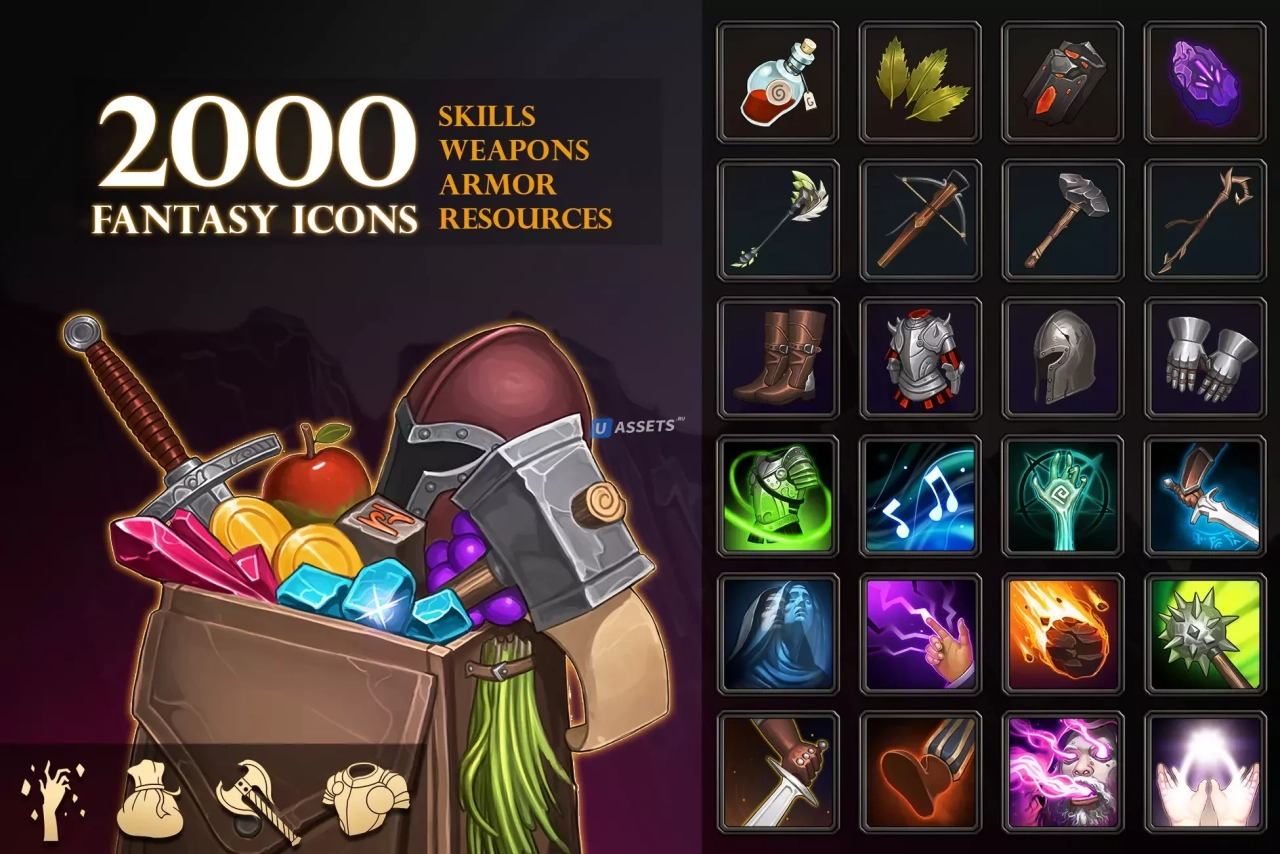 Screenshot #1 - 2000 Fantasy Icons