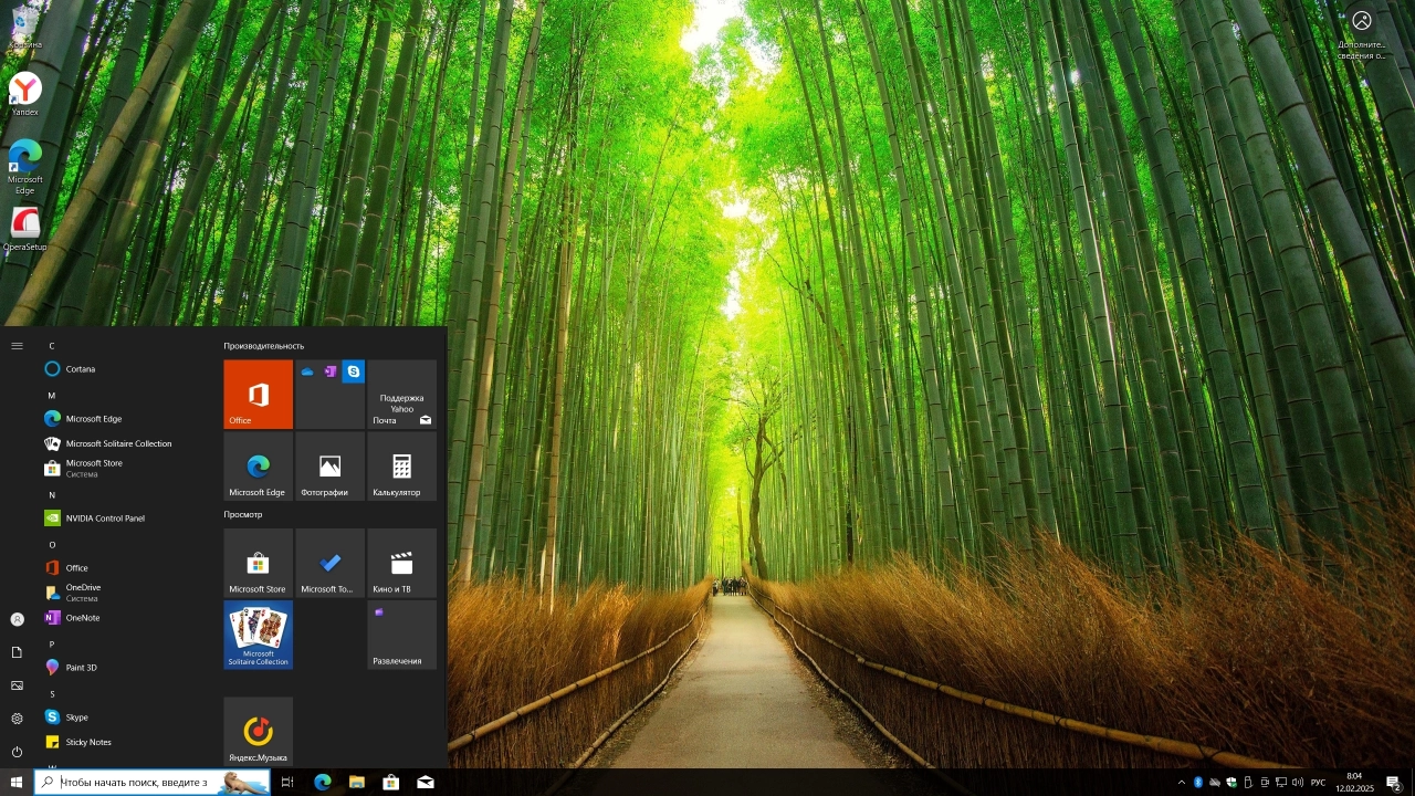Screenshot #1 - Windows 10 Pro 22H2 Build 19045.5487 Full Февраль 2025