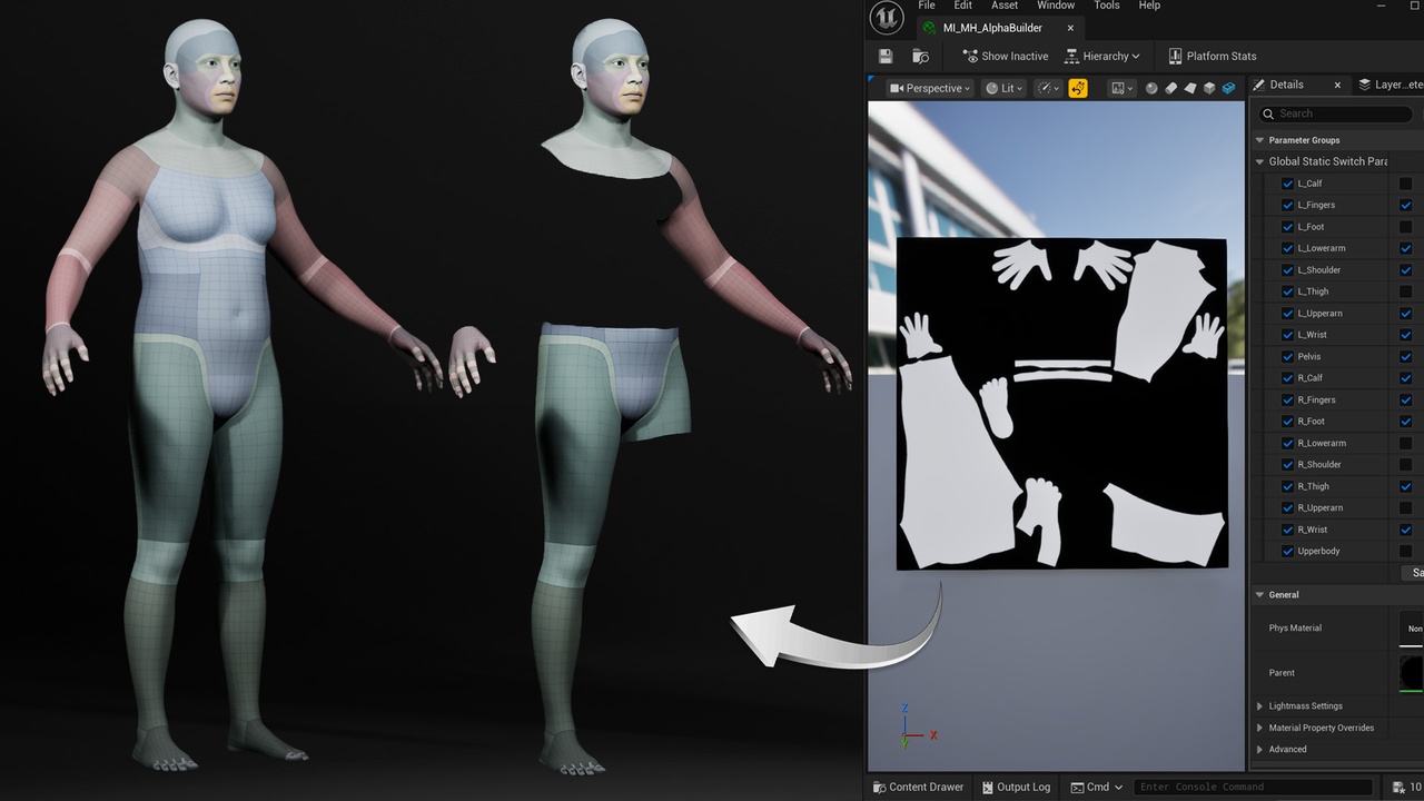 Screenshot #1 - Metahuman Alpha Mask Creator (5.6 – 5.7)