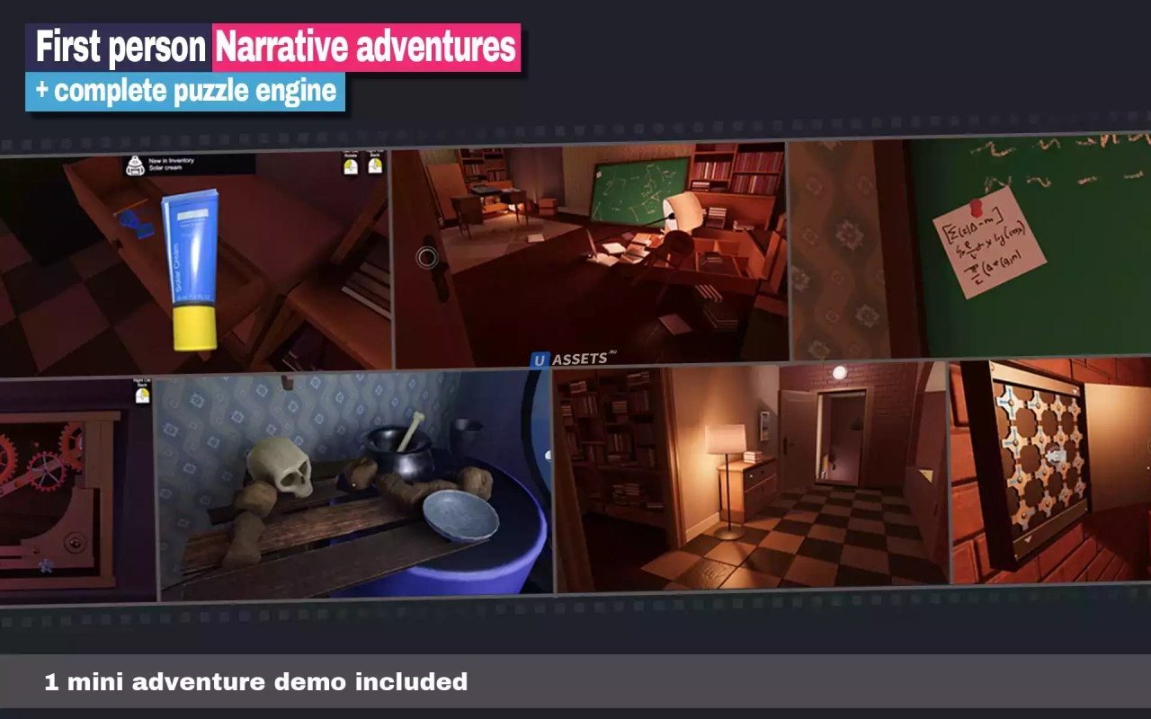 Screenshot #2 - First person narrative adventures + complete puzzle engine