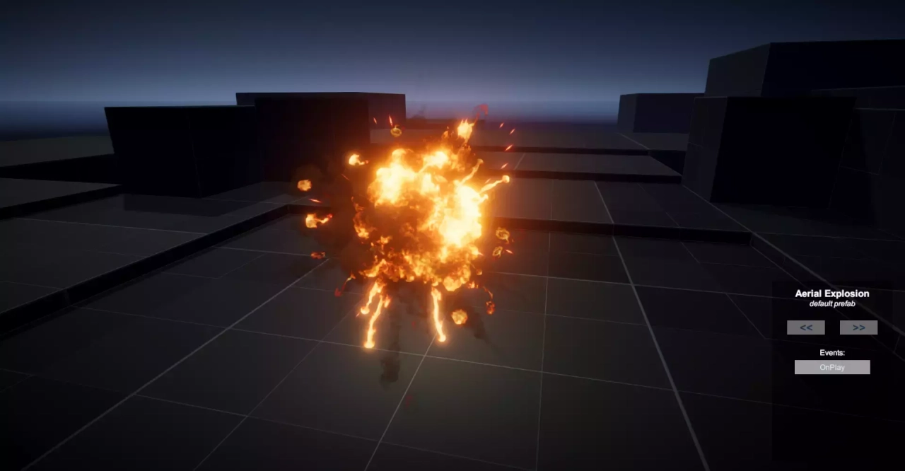 Screenshot #1 - UNI VFX: Realistic Explosions, Fire & Smoke for Visual Effect Graph
