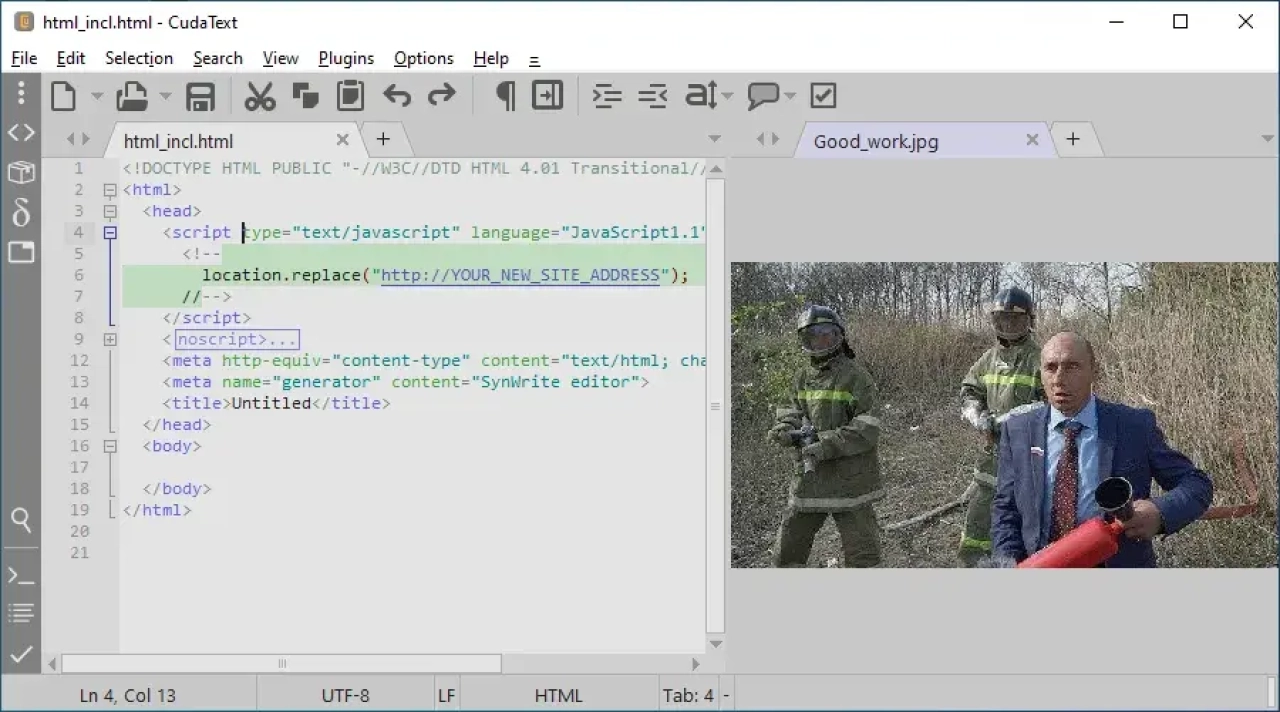 Screenshot #2 - CudaText 1.215.0.1 + Портативная версия