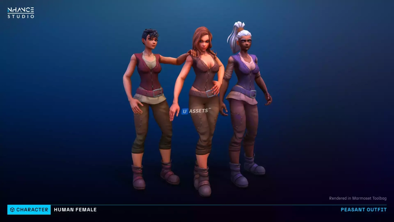 Screenshot #2 - Modular Fantasy Stylized Human Female
