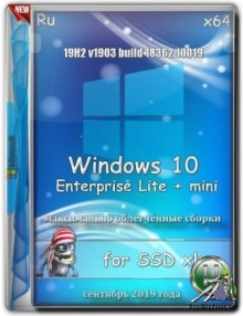 Windows 10 Enterprise x64 Lite + mini 19H2 1903 (18362.10019) RU for SSD xlx