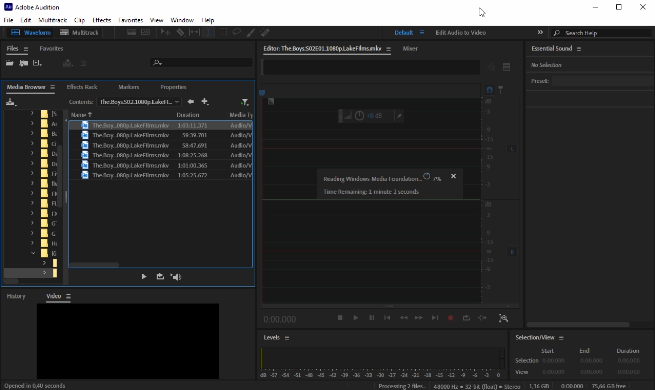 Screenshot #1 - Adobe Audition — профессиональный аудиоредактор для записи и обработки звука