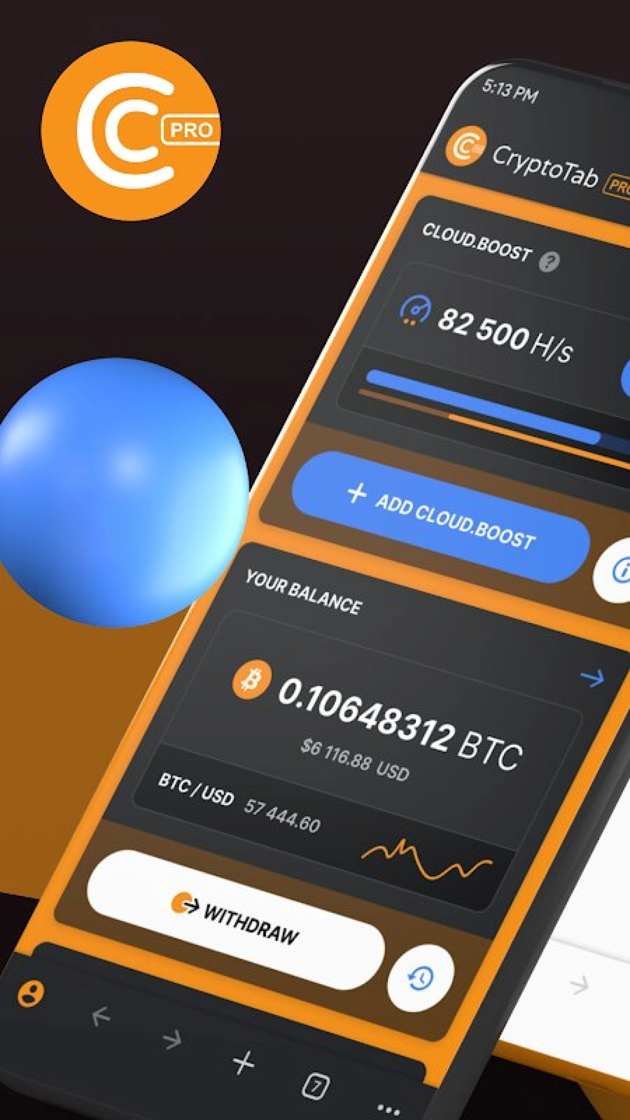 Screenshot #1 - CRYPTOTAB BROWSER PRO 4.4.25