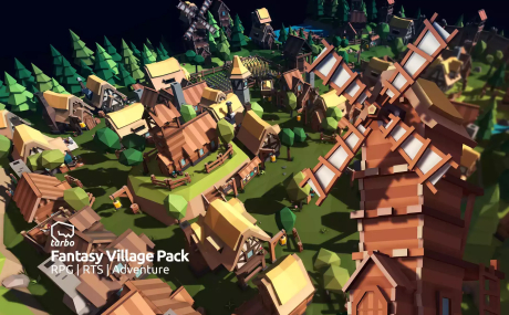 Fantasy Village Pack - Low Poly 3D Art