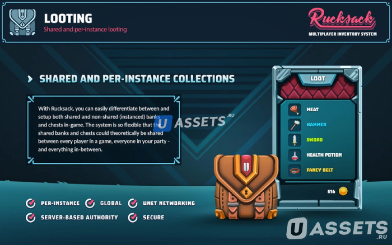 Screenshot #2 - Rucksack - Multiplayer Inventory System WIP