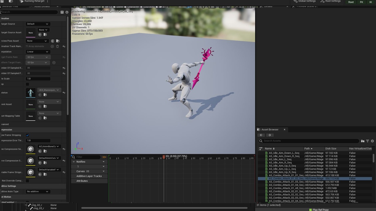 Screenshot #2 - Mage Animation Pack для Unreal Engine 5 (UE5)