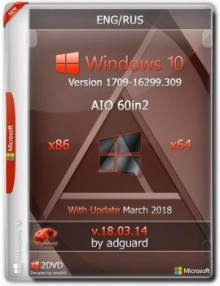Windows 10 Version 1709 (16299.309) AIO x86-x64