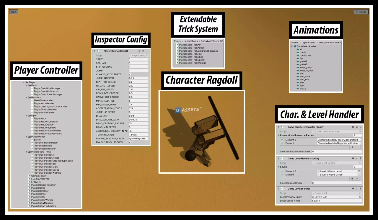 Screenshot #2 - Snowboard Game Starter Pack (Template)