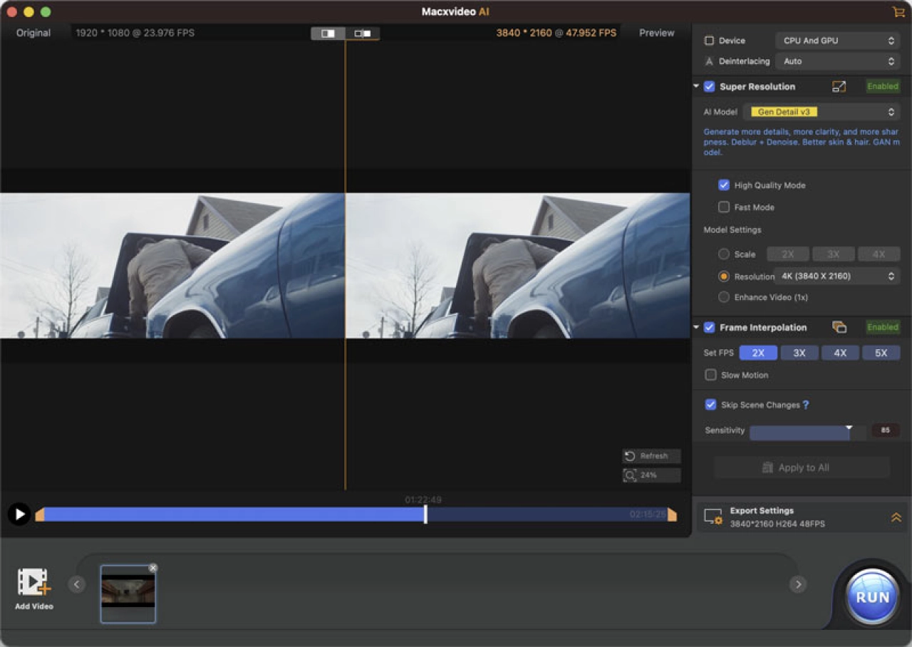 Screenshot #1 - WinXvideo AI v4.9 (x64) Multilingual