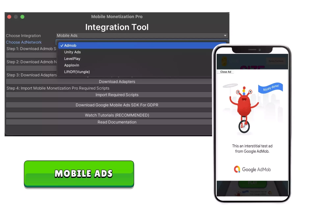 Screenshot #2 - Mobile Monetization Pro: Ads, IAP(In App Purchase) & More