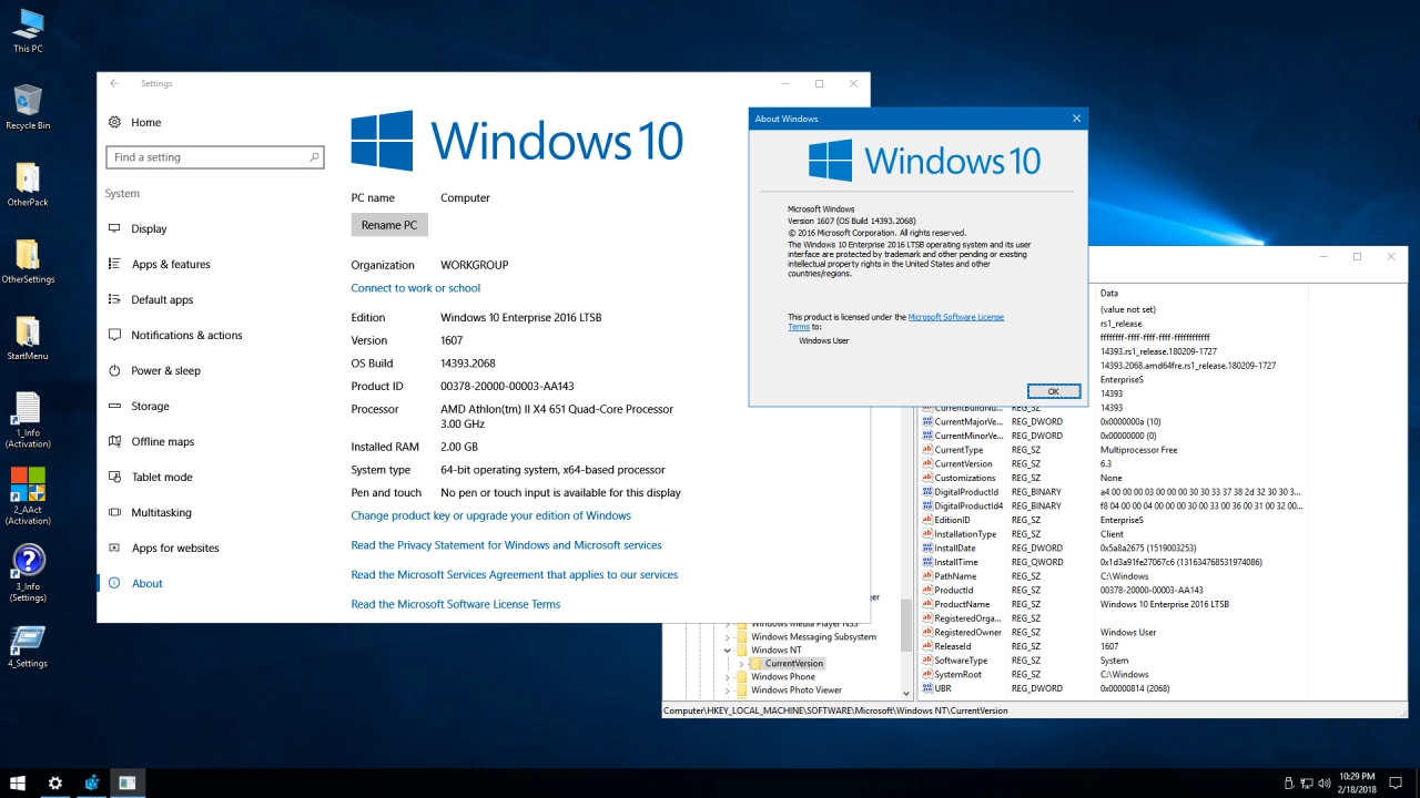 Screenshot #25 - Windows 10 Enterprise LTSB 2016 v1607 (x86/x64)