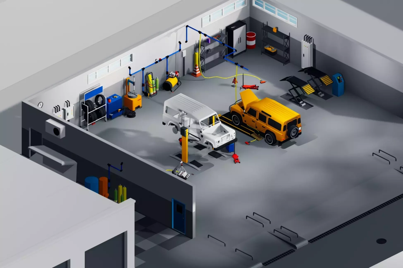 Screenshot #2 - Megapoly.Art - Mechanic Shop Pack