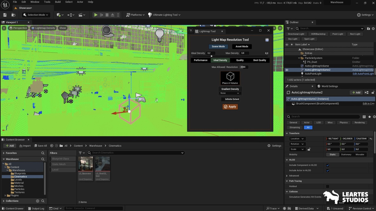 Screenshot #4 - Ultimate Lighting and Camera Tool (ULCT) v1.2  UE5.6