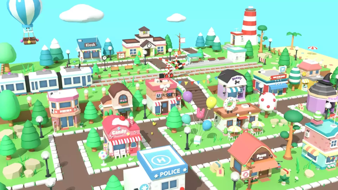 Screenshot #3 - Cartoon Town - Low Poly Assets