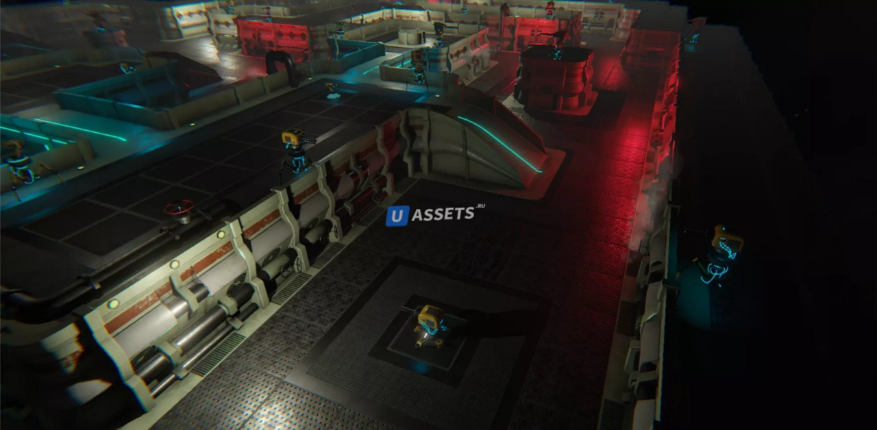 Screenshot #3 - Top-Down Scifi modular Environment