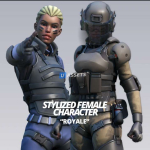 Screenshot #1 - Stylized Military Female