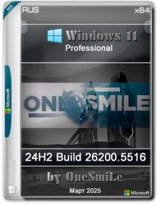 Windows 11 Pro 24H2 Build 26200.5516 by OneSmiLe