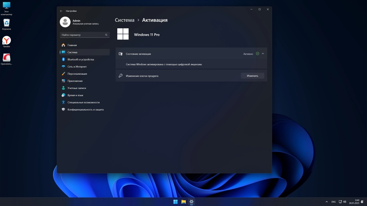 Screenshot #6 - Windows 11 Pro Русская 24H2 Build 26100.2894 Stable
