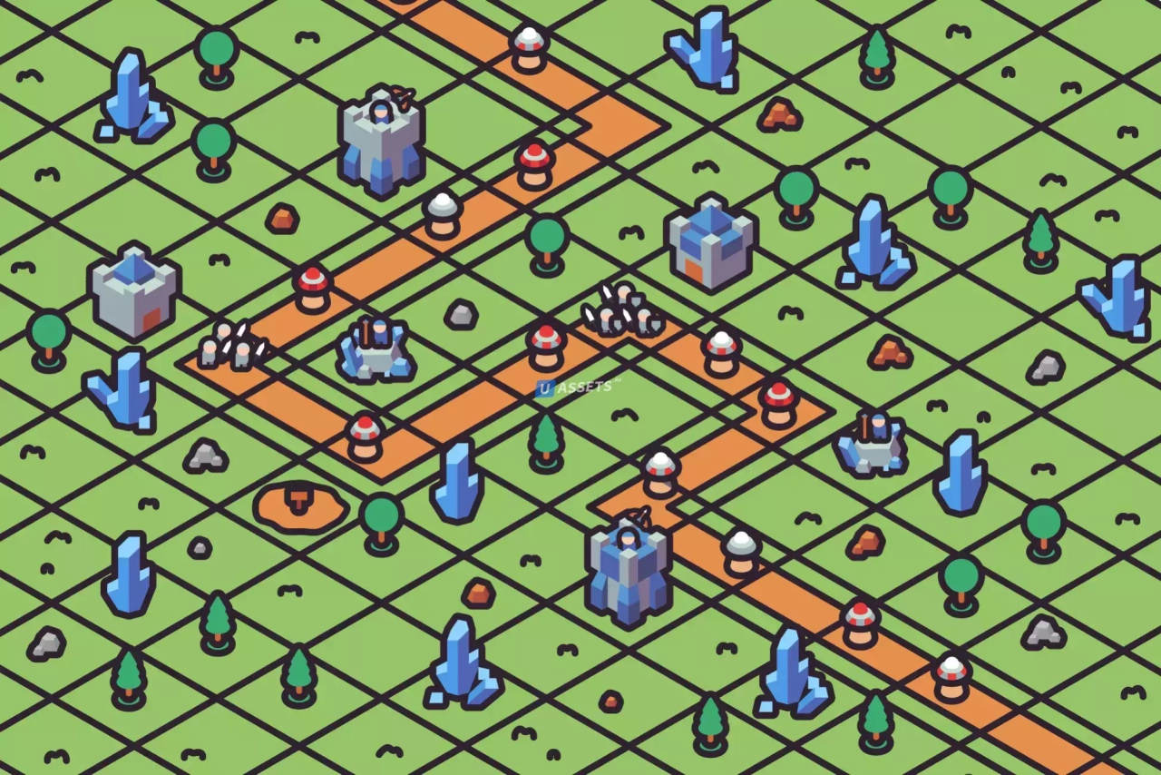 Screenshot #1 - Isometric Tower defense pack
