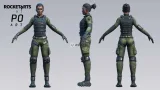 Screenshot #4 - Stylized Military Female
