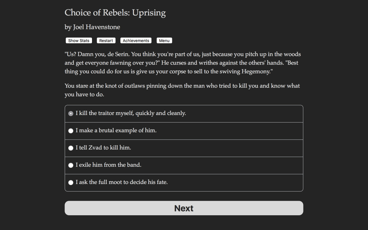 Screenshot #2 - Choice of Rebels: Uprising