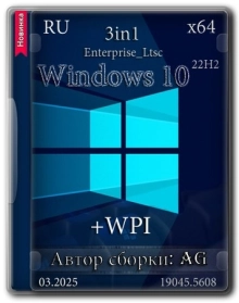 Windows 10 Русская 22H2 [19045.5608] 3in1 x64 WPI by AG 03.2025