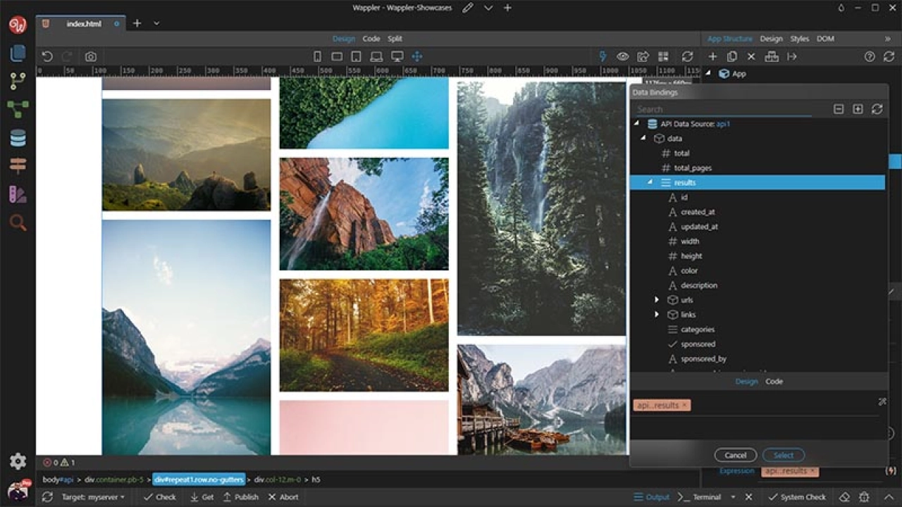 Screenshot #1 - Wappler Pro 5.0.0 Бета 1/4.9.0 x64 + crack