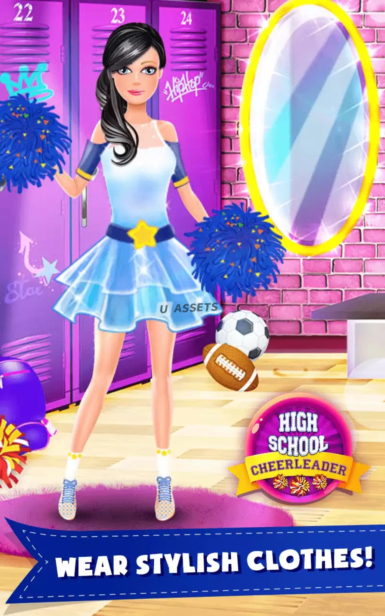 Screenshot #3 - HighSchool Cheerleader Dressup