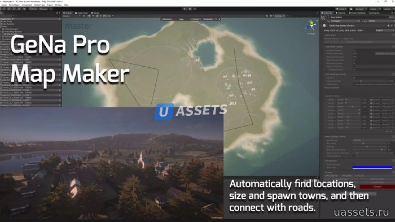 Screenshot #1 - GeNa Pro - Terrains, Villages, Roads & Rivers