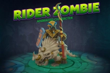 Rider zombie animated character