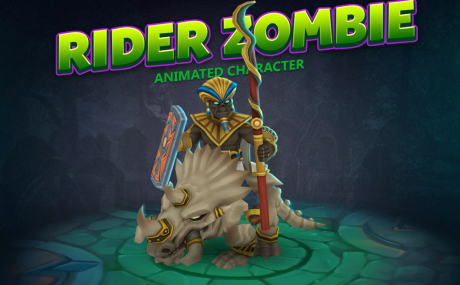 Rider zombie animated character