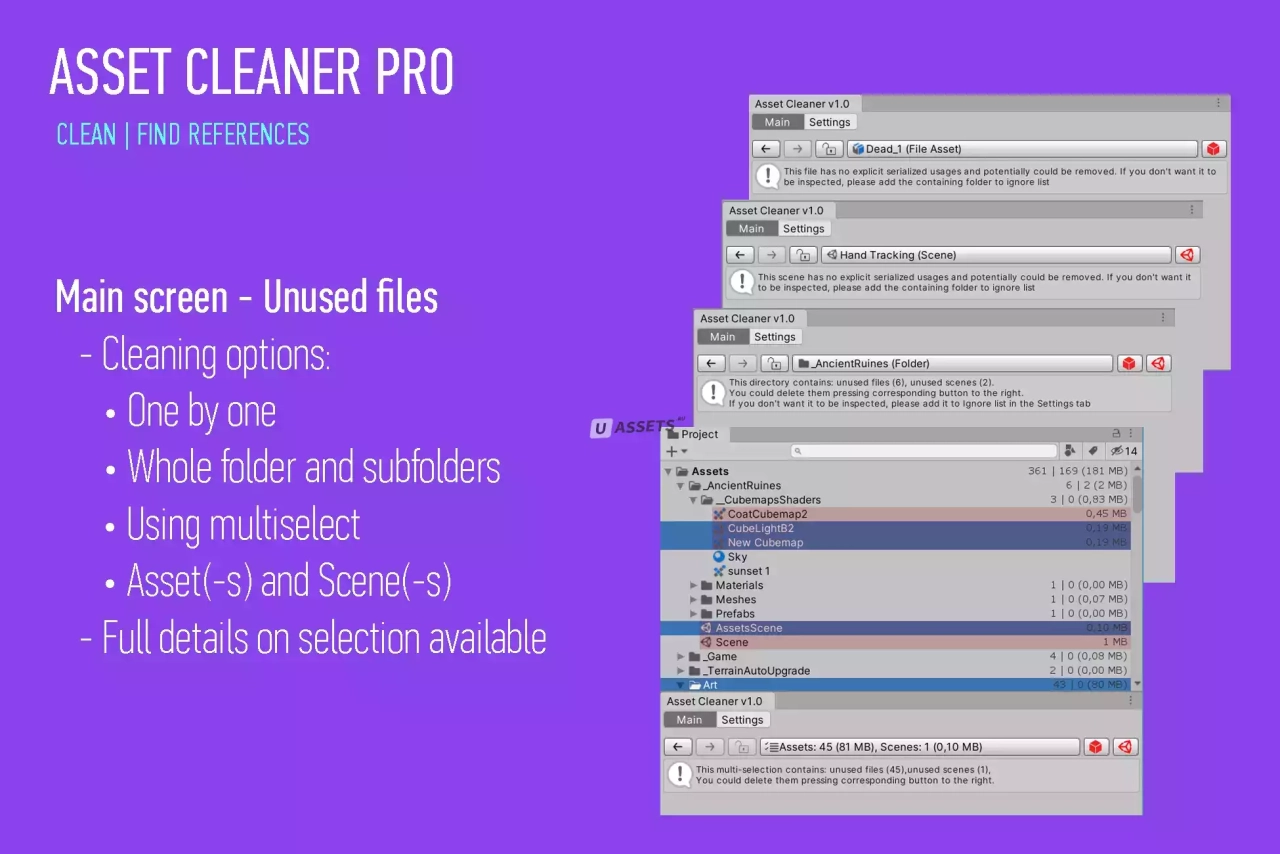 Screenshot #3 - Asset Cleaner PRO - Clean | Find References
