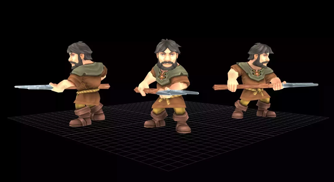 Screenshot #1 - Peasant animated character