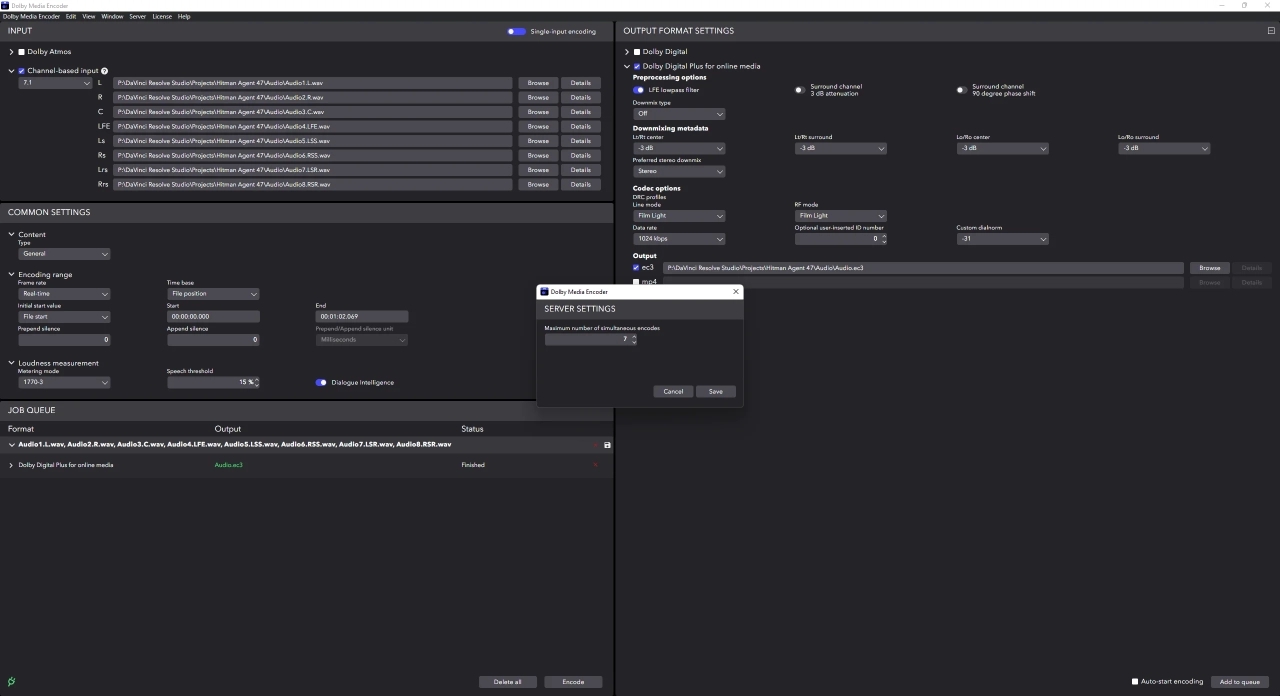 Screenshot #5 - Dolby Media Encoder 3.4.0 Portable by AlekseyPopovv