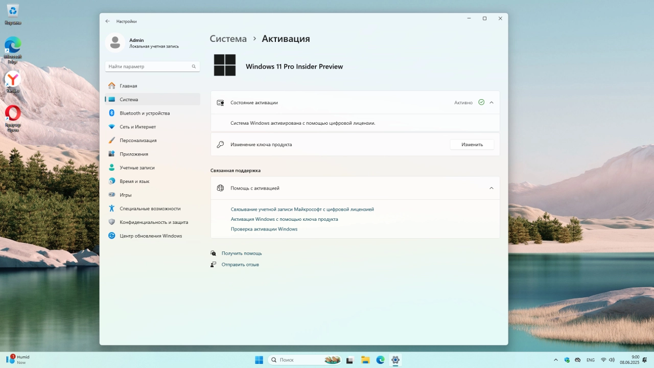 Screenshot #9 - Windows 11 Pro Русская 24H2 Build 26200.5622 Dev