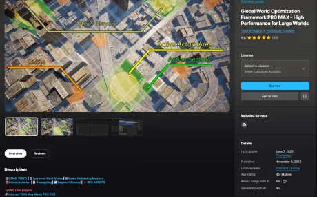 Global World Optimization Framework PRO MAX with Multiplayer UE5.6  v1.3.0 🔥