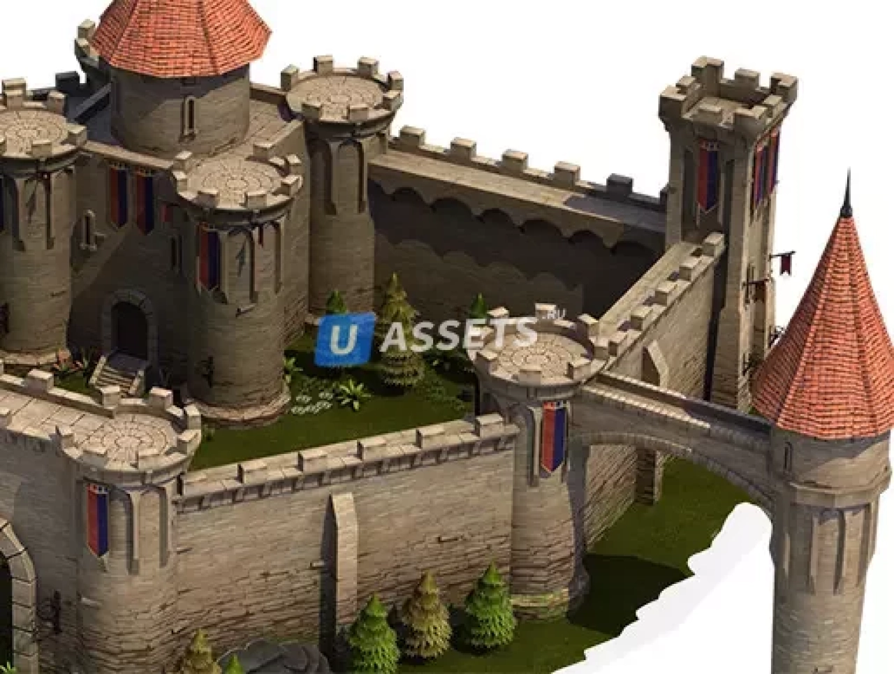 Screenshot #1 - Top-Down Medieval Castle