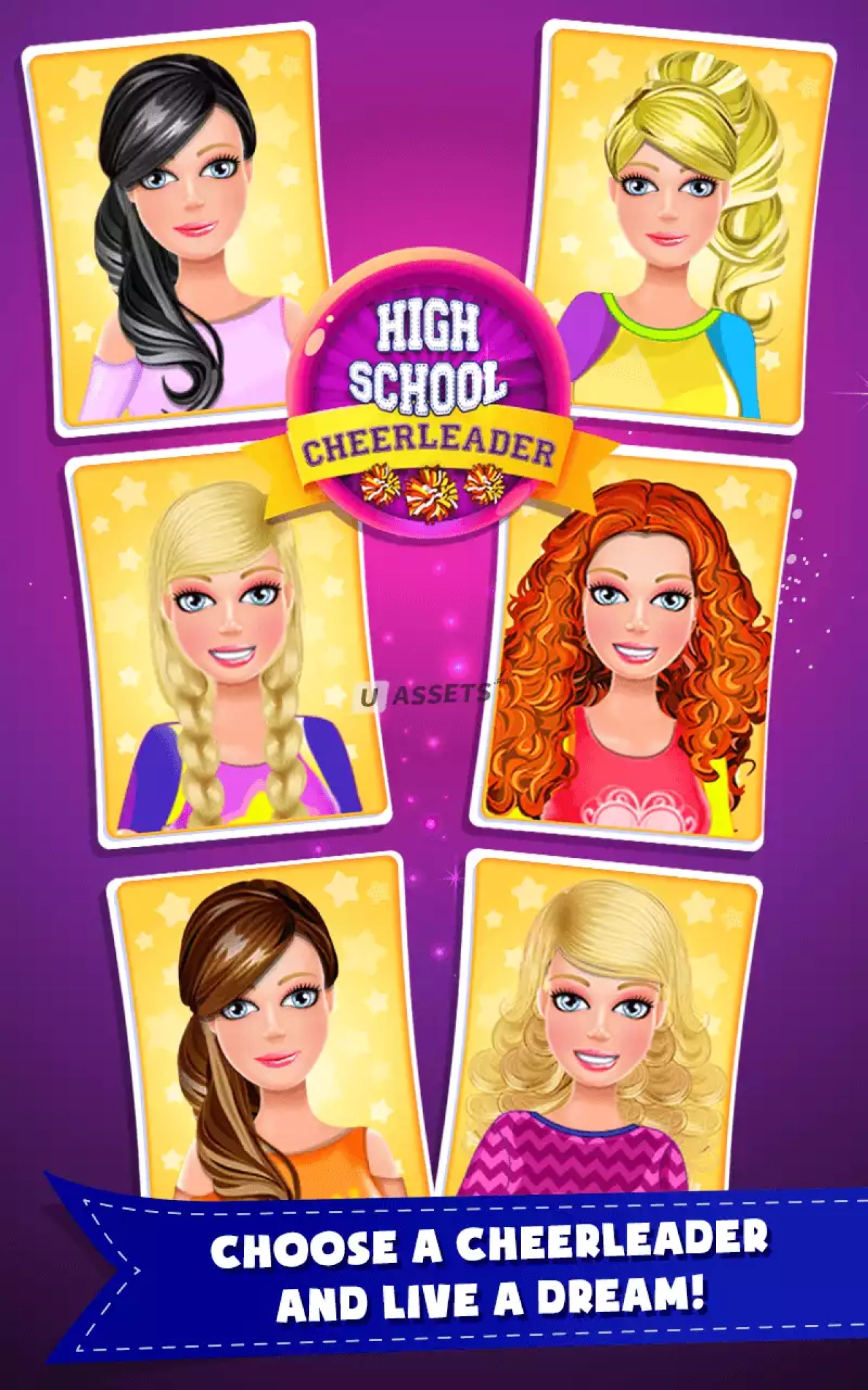 Screenshot #1 - HighSchool Cheerleader Dressup