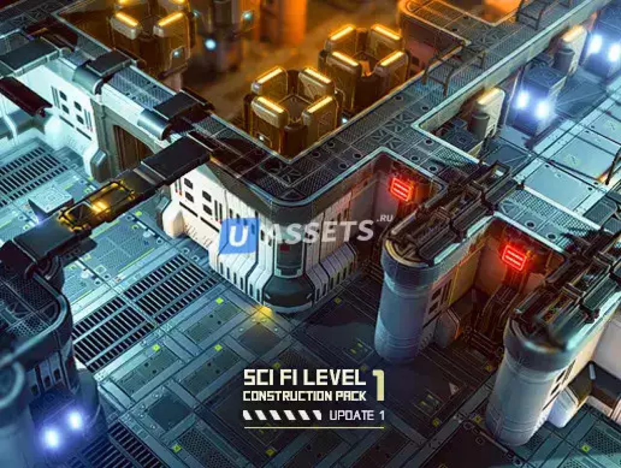 Screenshot #1 - Sci Fi Level Construction Pack 1