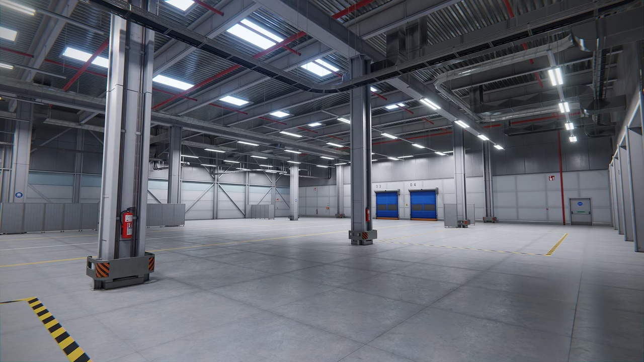Screenshot #11 - Factory/Warehouse Interior Modular Pack  (Unreal Engine)