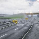Screenshot #2 - Procedural Road And Highway Tool With Simple Vehicle Traffic UE5