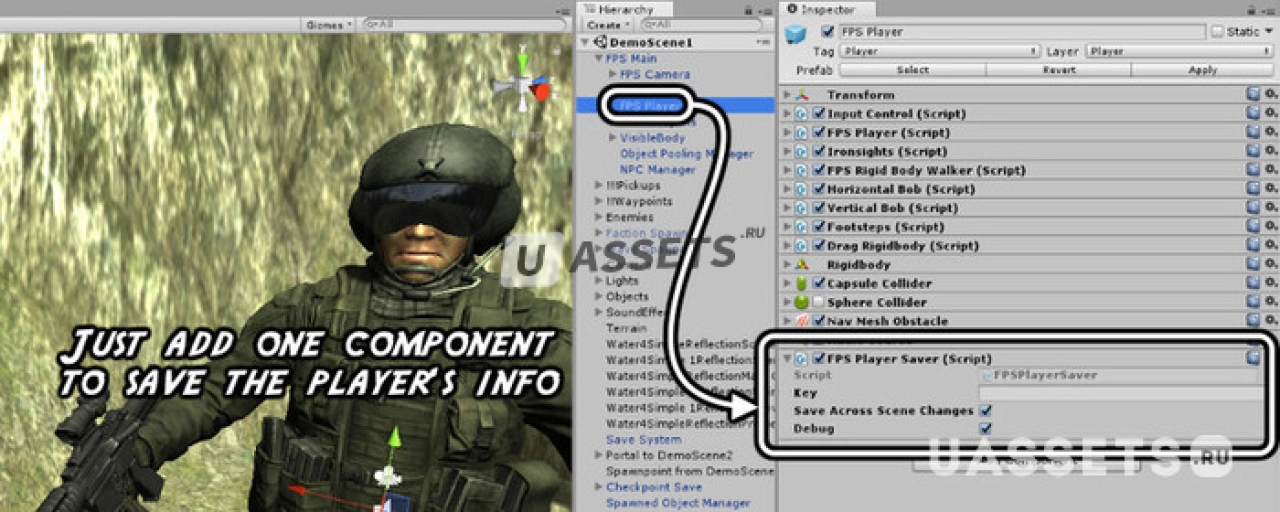 Screenshot #2 - Save System for Realistic FPS Prefab