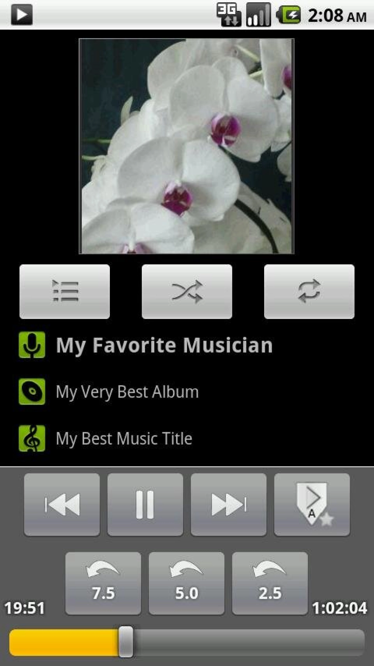 Screenshot #1 - AB AUDIO REPEAT PLAYER 4.1.1