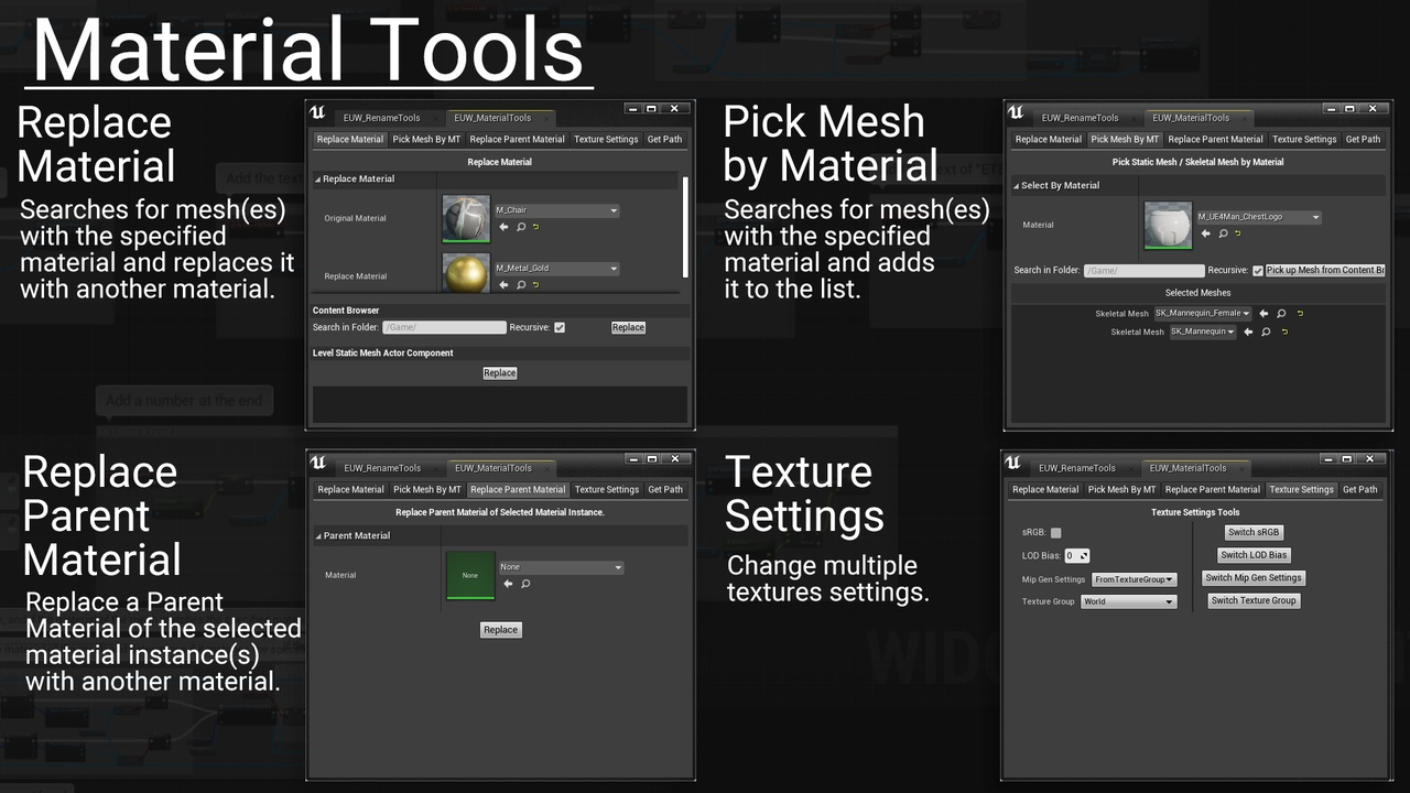 Screenshot #3 - Editor Utility Collection UE5.1+