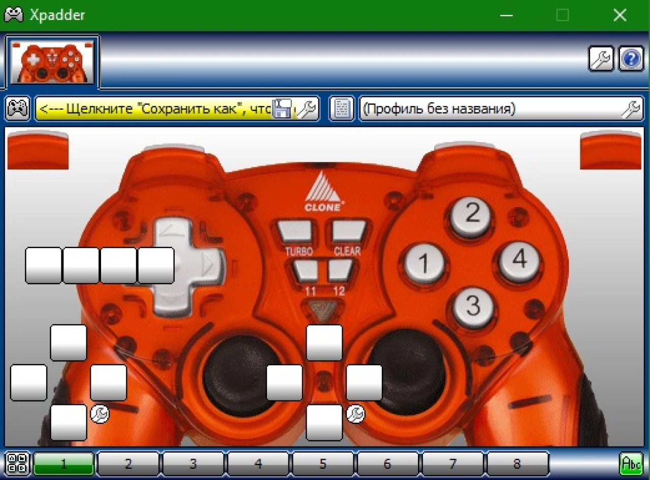 Screenshot #1 - Xpadder v5.7 на ПК